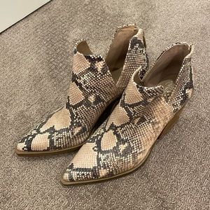 Vince Camuto Snakeskin Booties